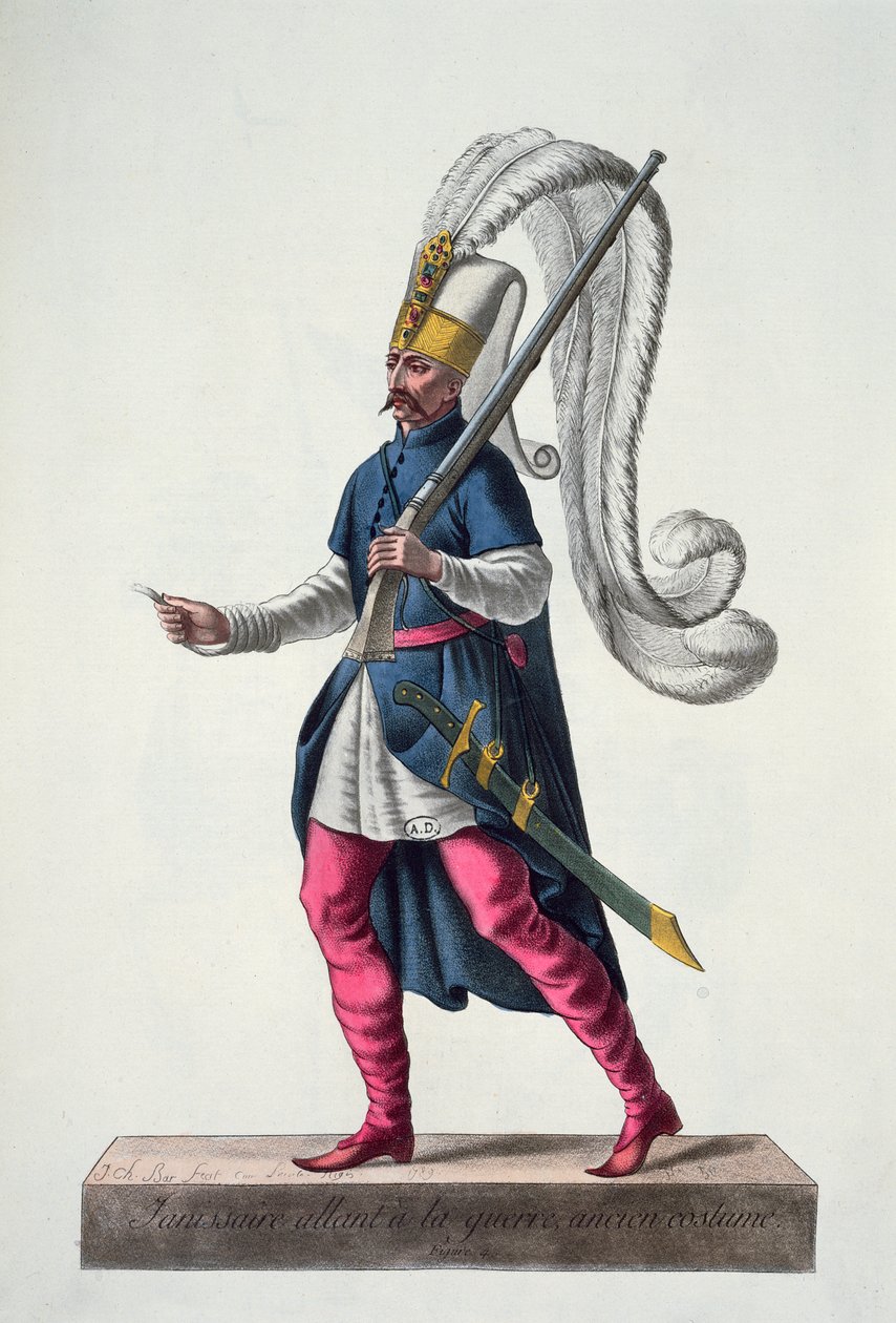 A Turkish Janissary Going to War in the Costume of the 16th Century, from 