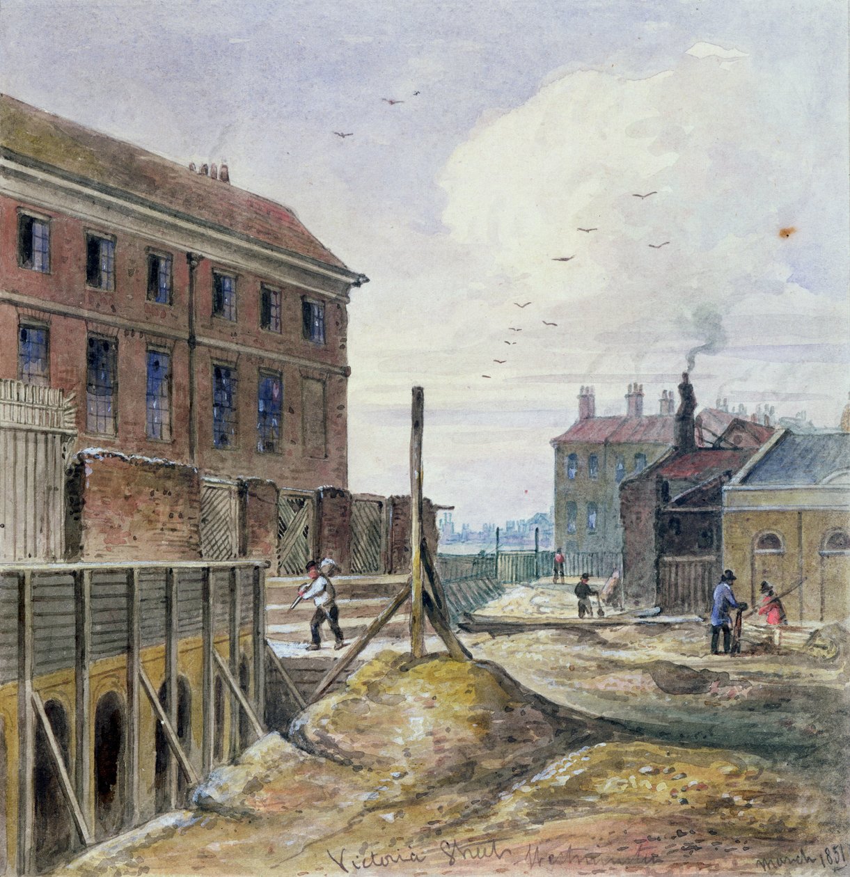 Making Victoria Street, 1851 by J. Findley