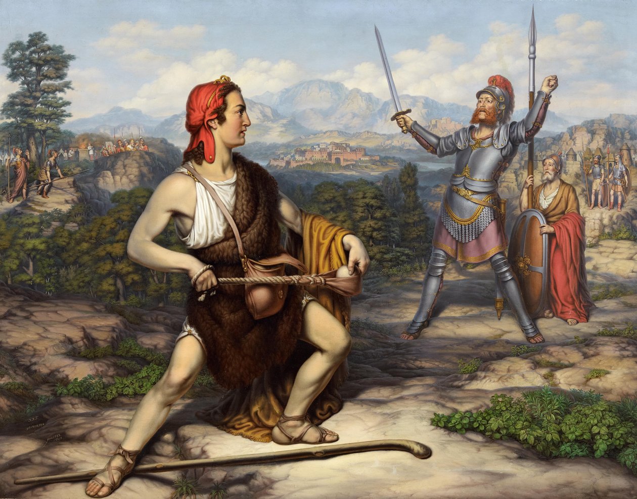 David and Goliath by J. J. Trube