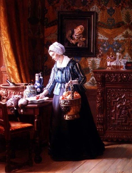Preparing for Dinner by J.D. Stevens