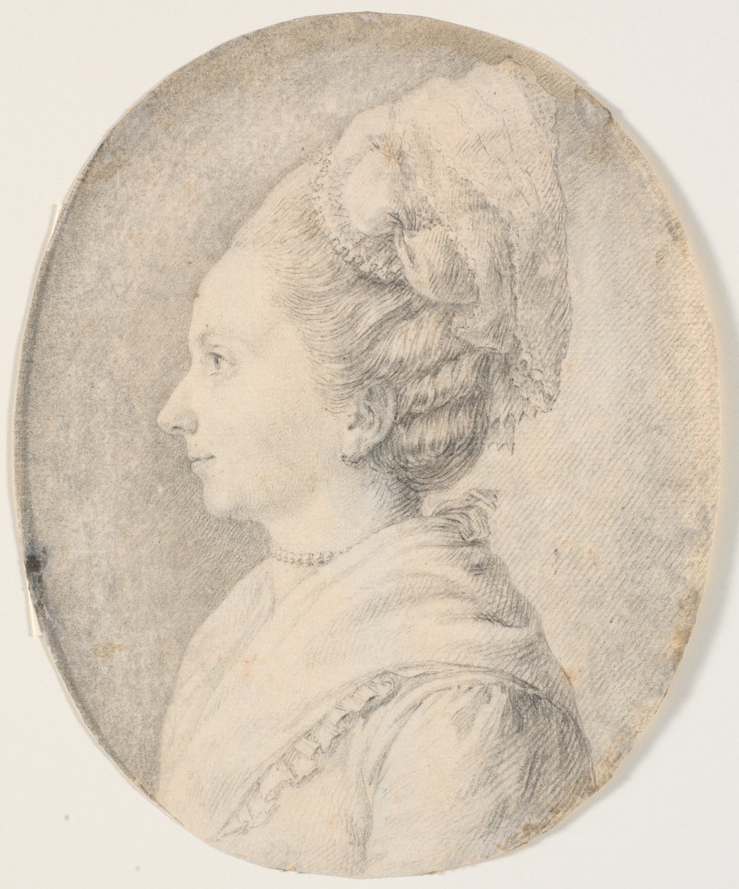 Portrait of a Woman. Profile to the Left by J.F. Clemens