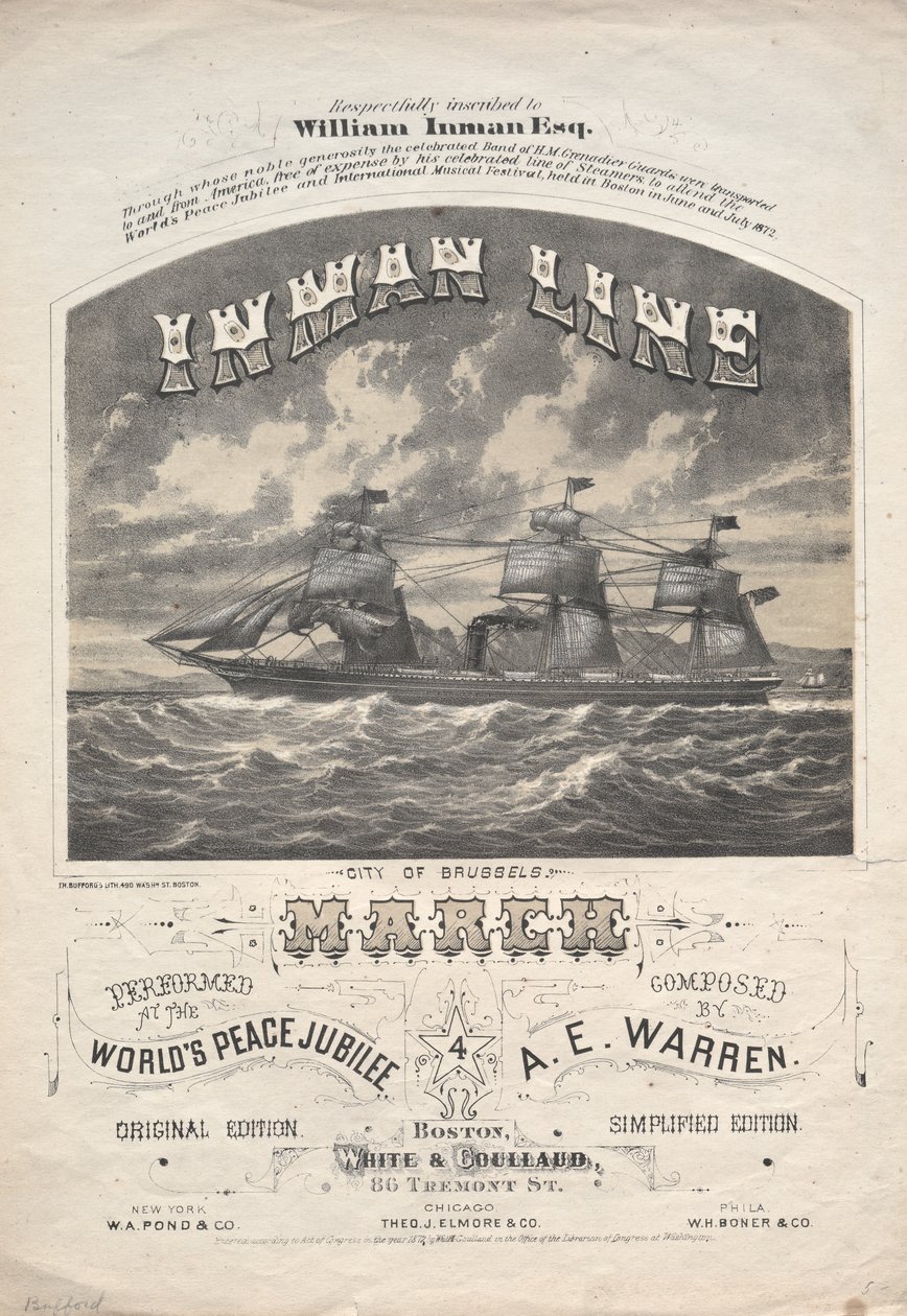 Inman Line March by J. H. Bufford