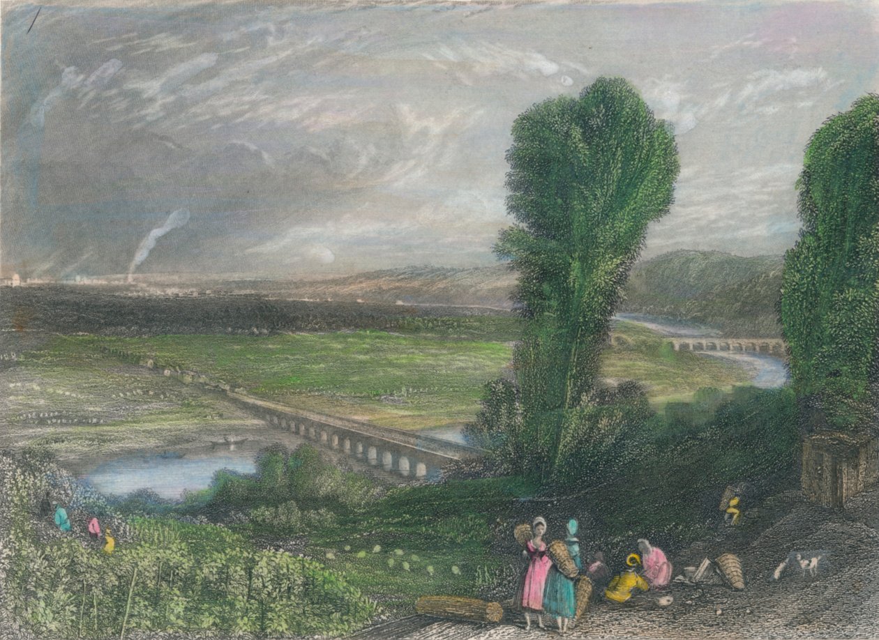 Bridges of St. Cloud and Sevres by J Radclyffe