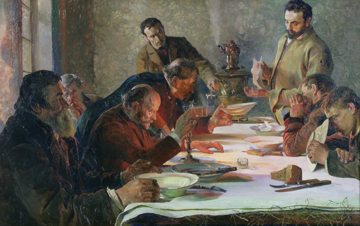 Christmas Eve in Siberia, 1892 by Jacek Malczewski