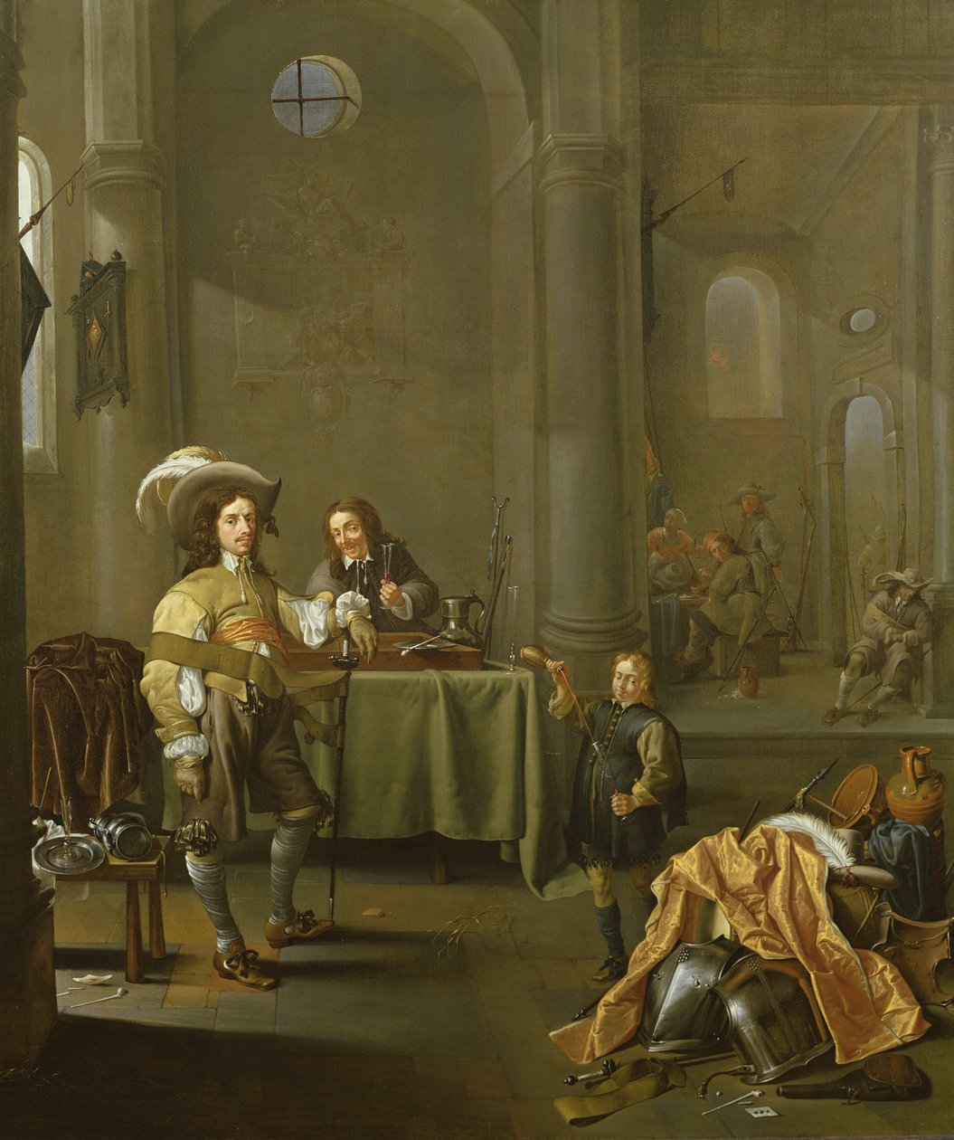 The Celebration of the liberation of a cathedral by the Dutch Militia by Jacob Duck