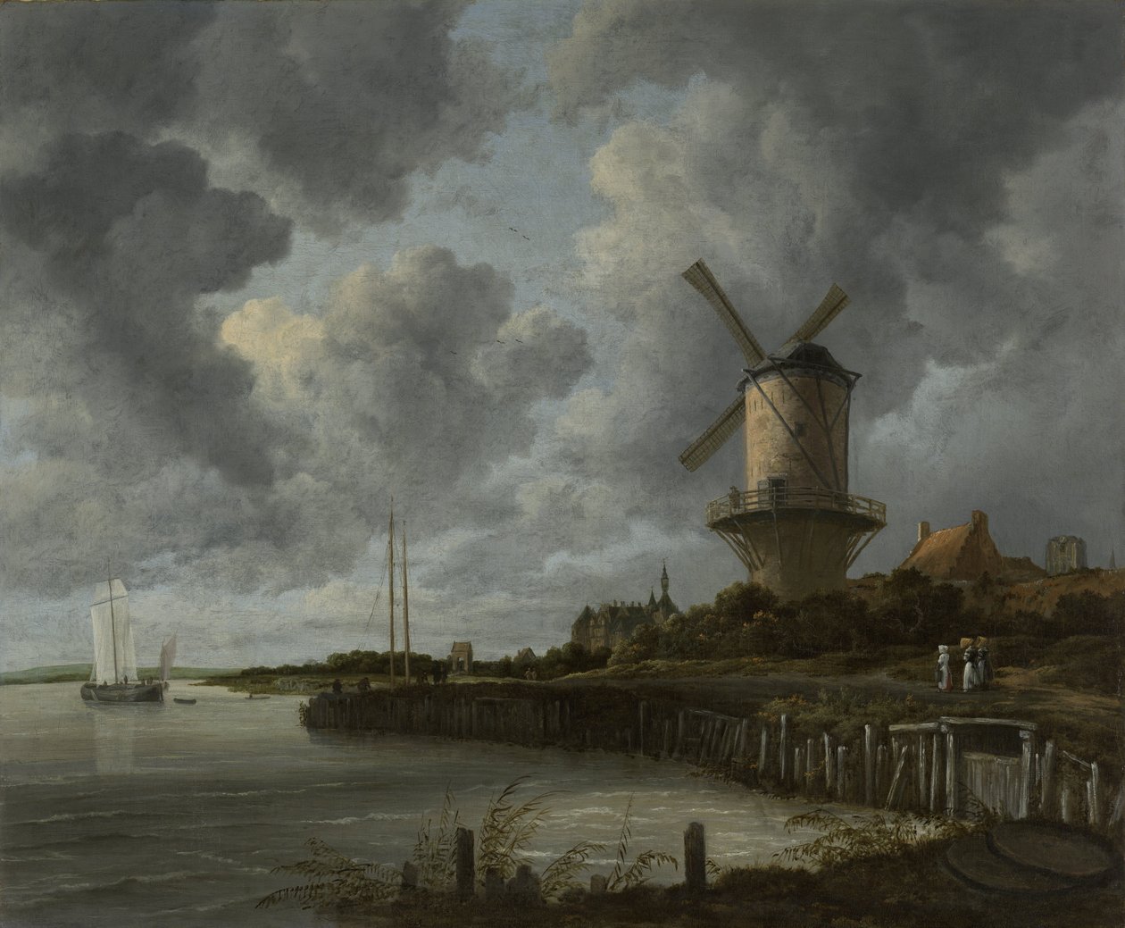 The Windmill at Wijk Duurstede by Jacob van Ruisdael