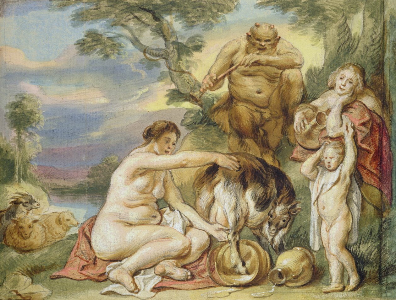 Jupiter as a Child by Jacob Jordaens