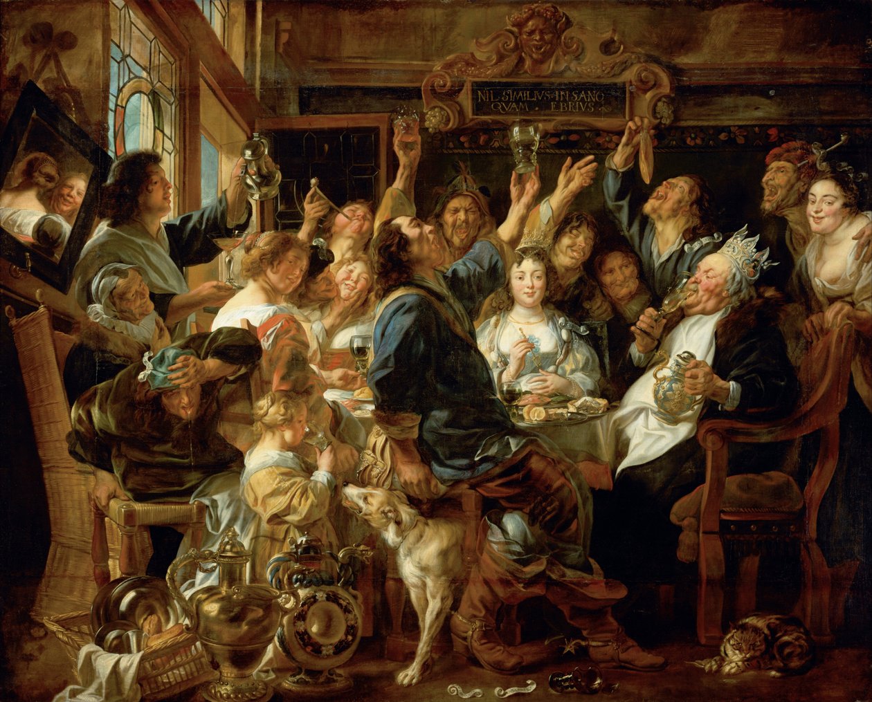 The Feast of the Bean King by Jacob Jordaens