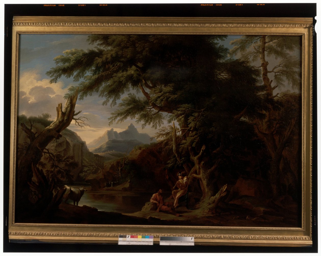 A Pair of Landscapes by Jacob Philippe Hackert