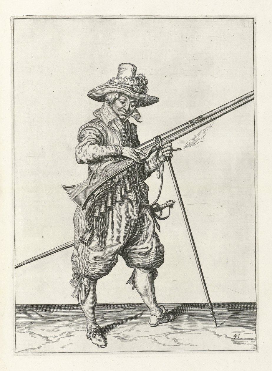 Musketeer on Guard by Jacob II de Gheyn