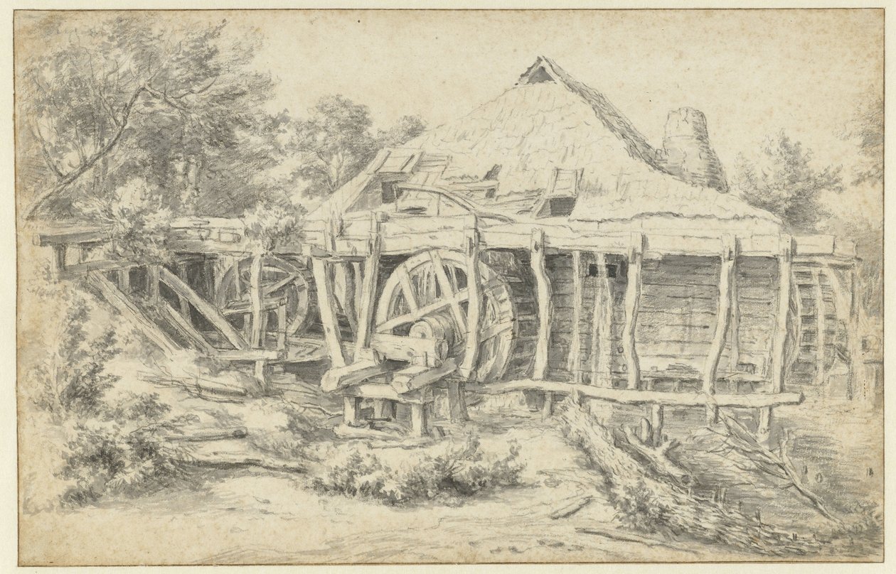 View of a Watermill by Jacob van Ruisdael