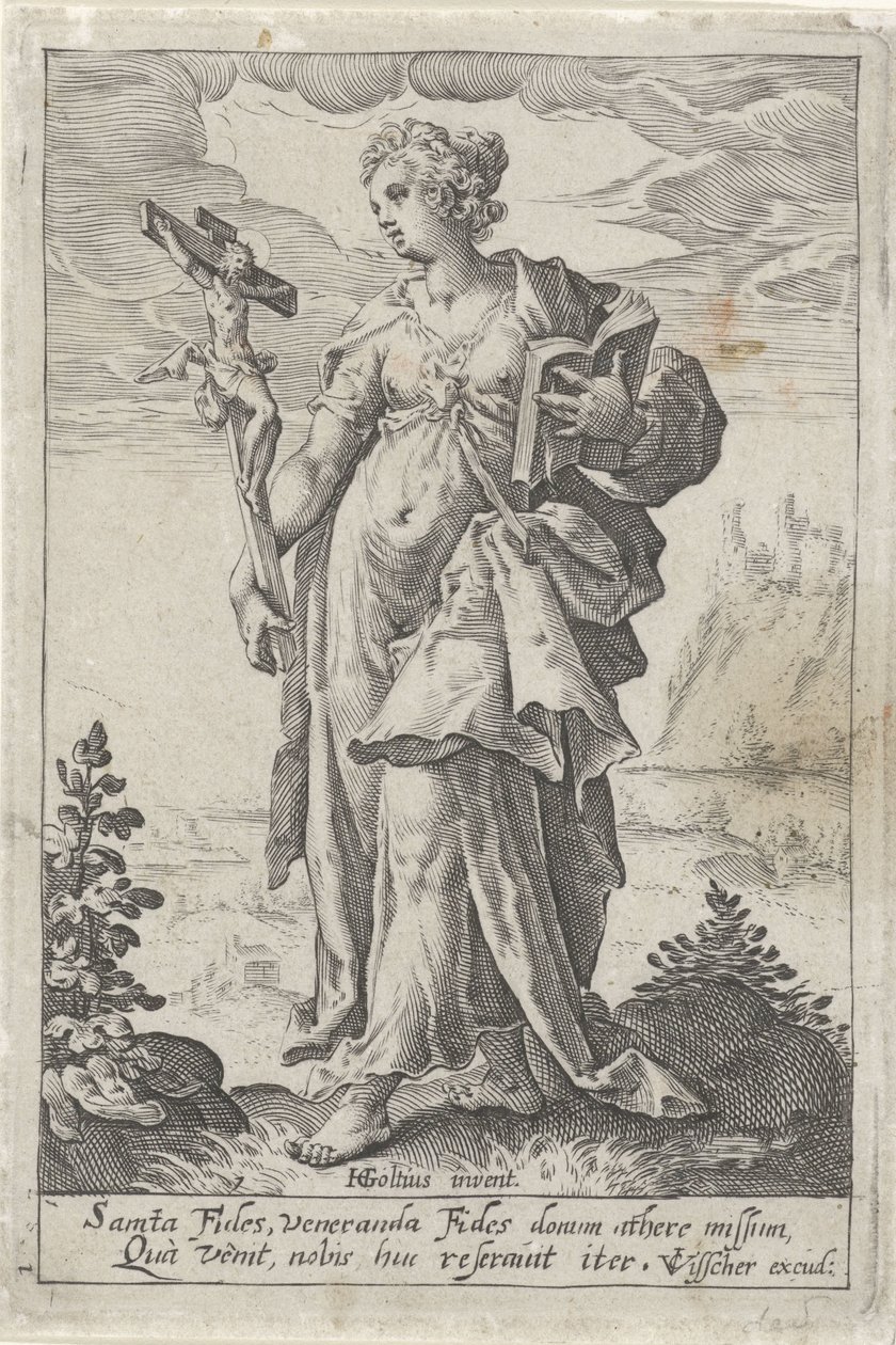 Faith (Fides) by Jacob Matham (attributed to)