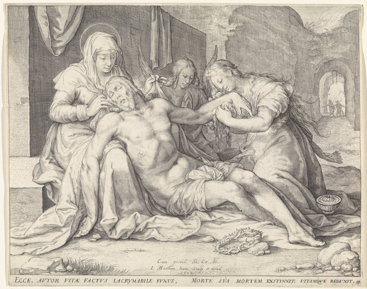 Lamentation of Christ by Jacob Matham
