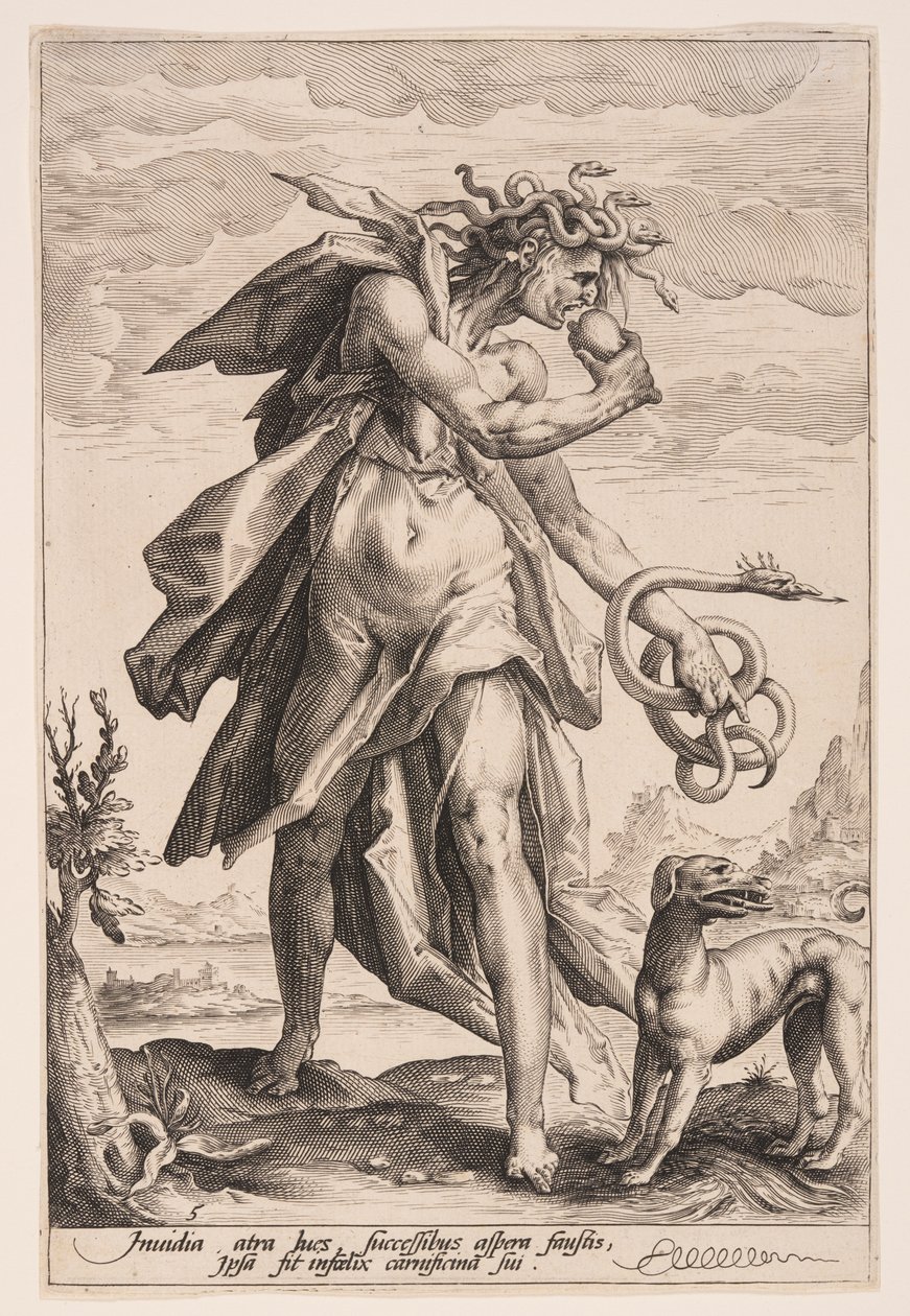 Envy, plate 5 from The Vices by Jacob Matham