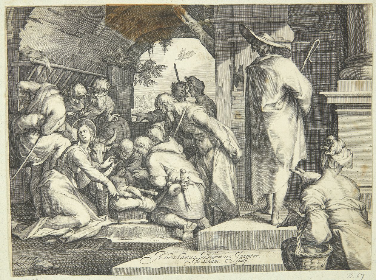 The Adoration of the Shepherds by Jacob Matham
