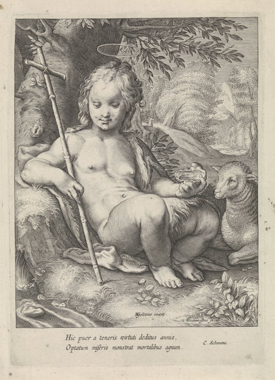 John the Baptist as a Child by Jacob Matham