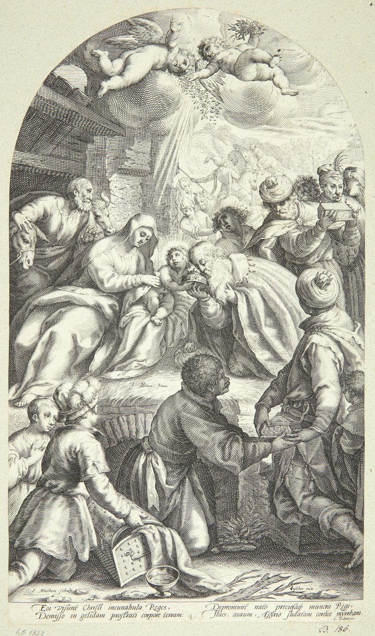 Adoration of the Magi by Jacob Matham