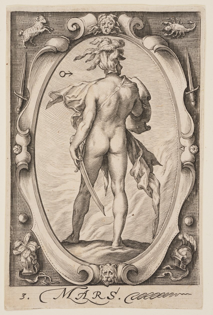 Mars, from The Seven Planets by Jacob Matham