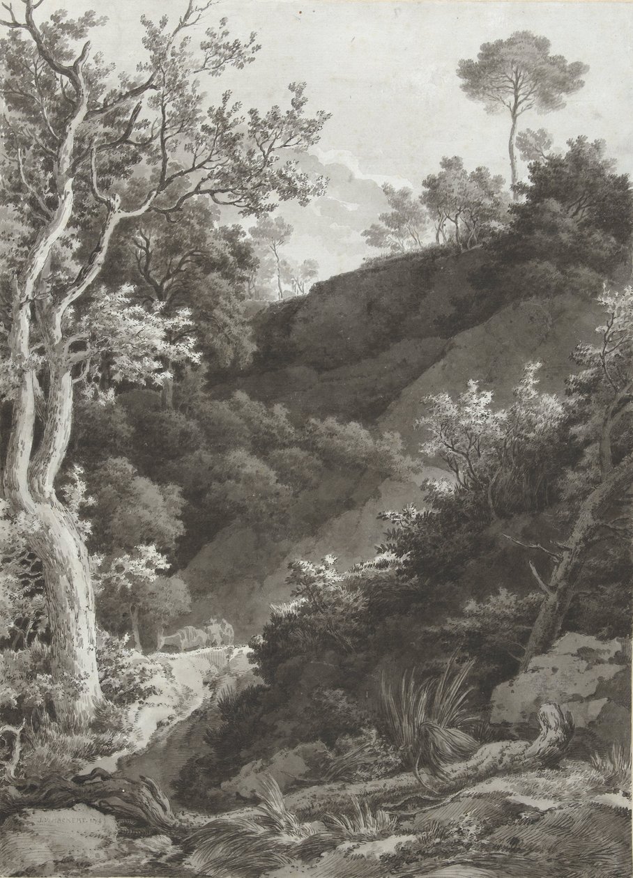Wooded Mountain Slope by Jacob Philipp Hackert