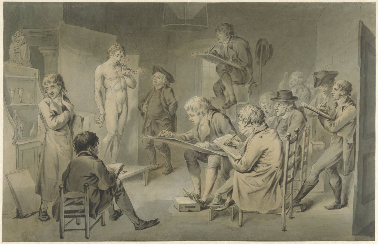 Drawing Lesson at an Academy by Jacob Smies