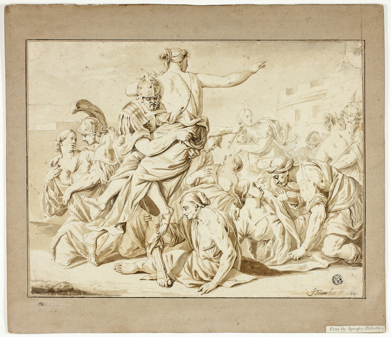 Rape of the Sabines by Jacob Toorenvliet