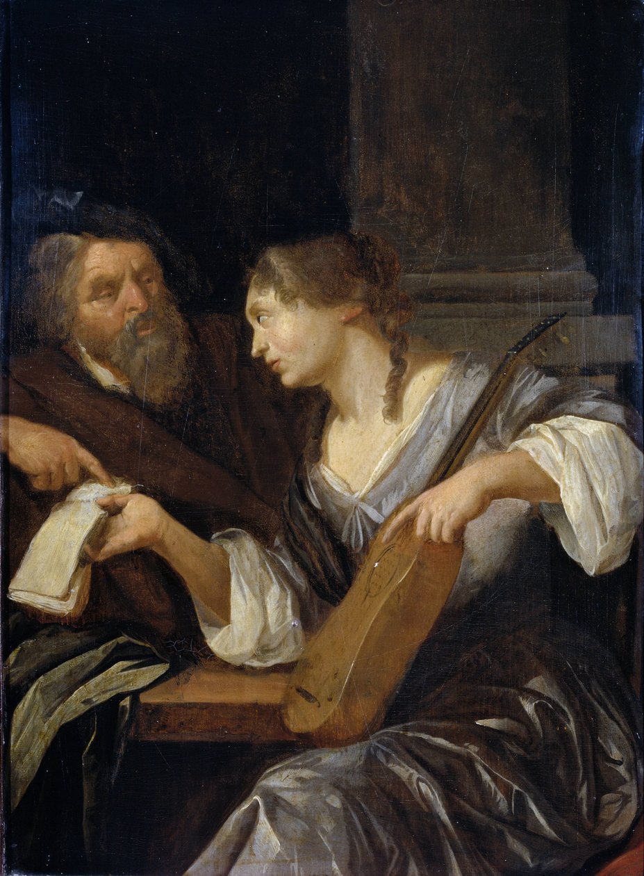 The Music Lesson by Jacob Toorenvliet