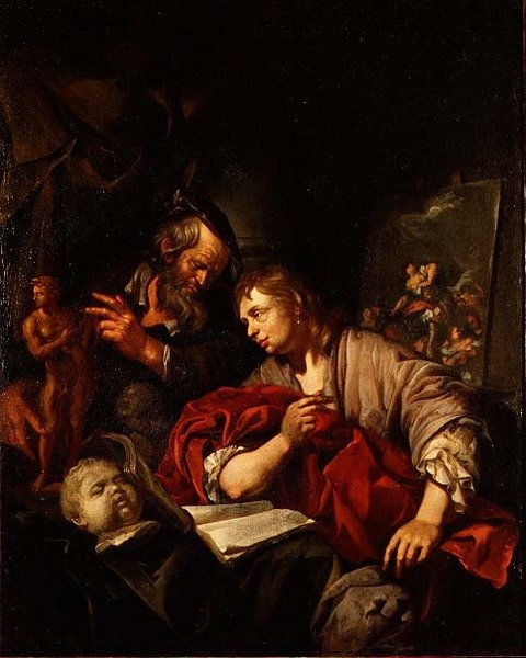 Two Connoisseurs in a Studio by Jacob Toorenvliet