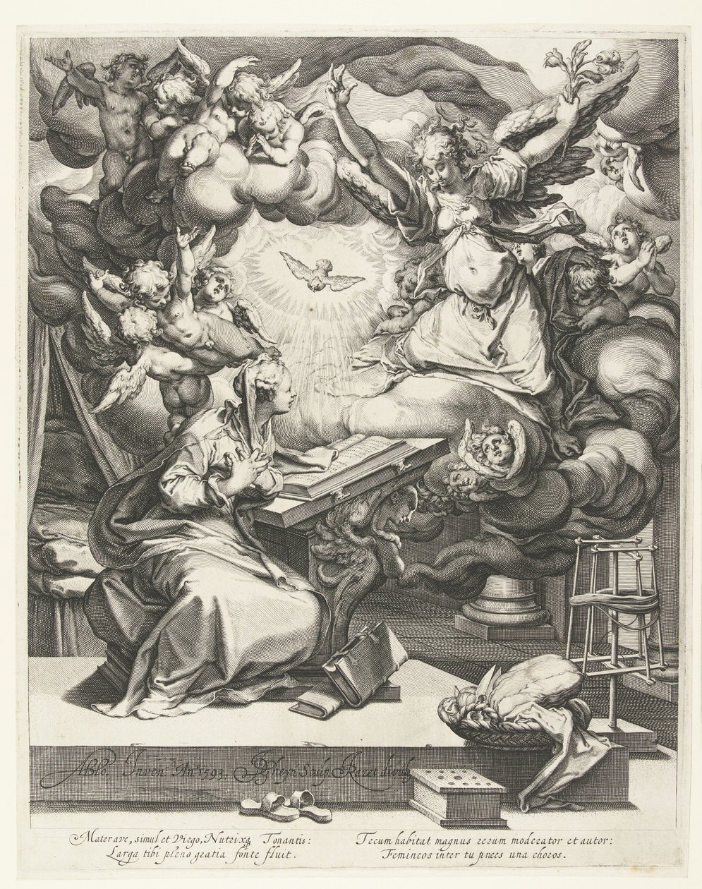 Annunciation by Jacob de Gheyn (II)