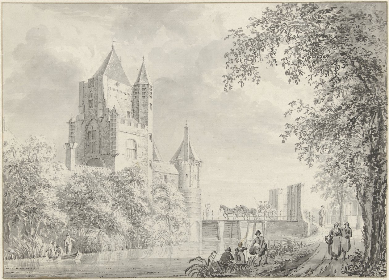 City Gate by Jacobus Kops (attributed to)