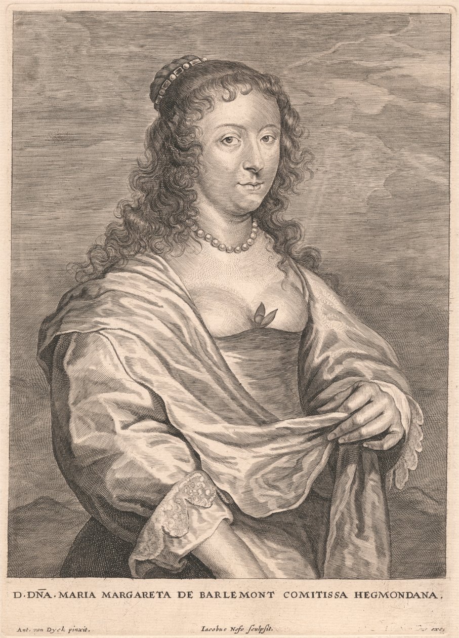 Maria Margareta de Barlemont Comitissa Hegmondana by Jacobus Neeffs