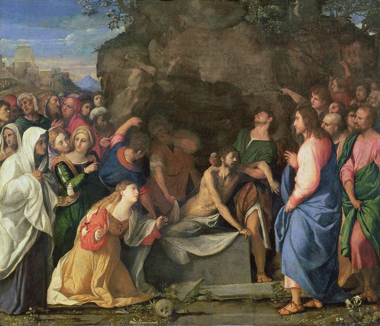 The Resurrection of Lazarus by Jacopo Palma