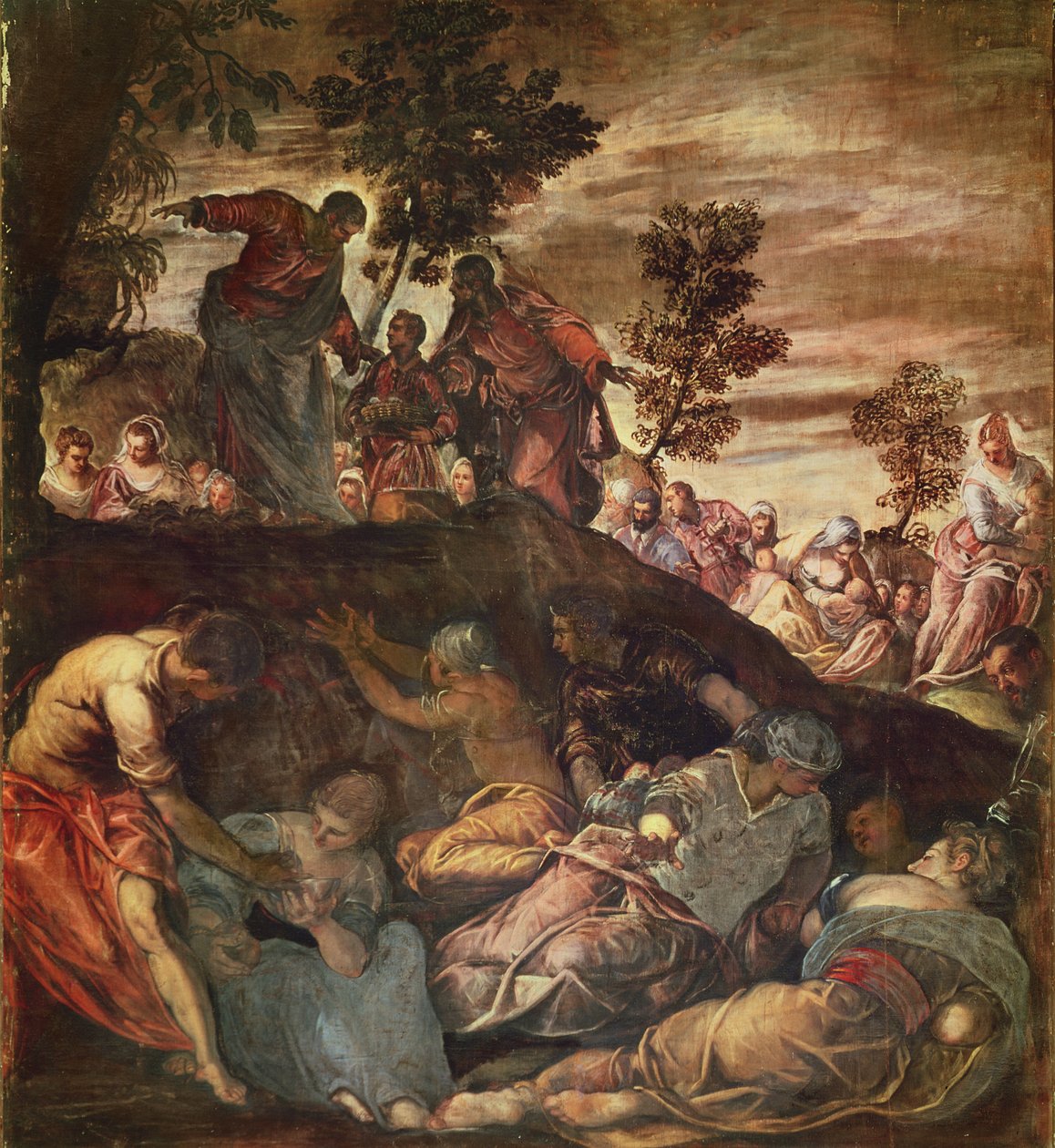 The Multiplication of Loaves and Fishes, c.1575 by Jacopo Robusti Tintoretto