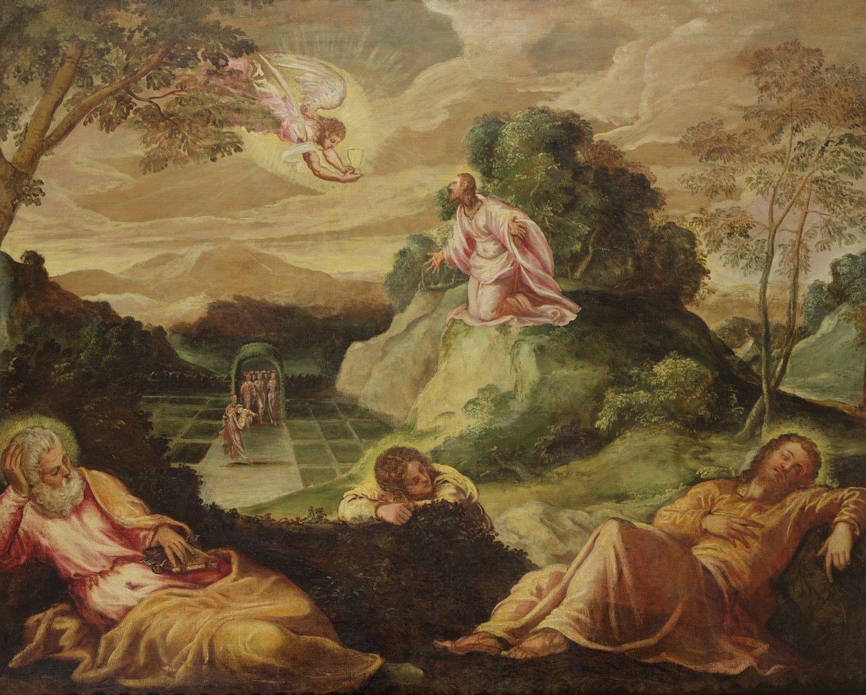 The Agony in the Garden by Jacopo Robusti Tintoretto