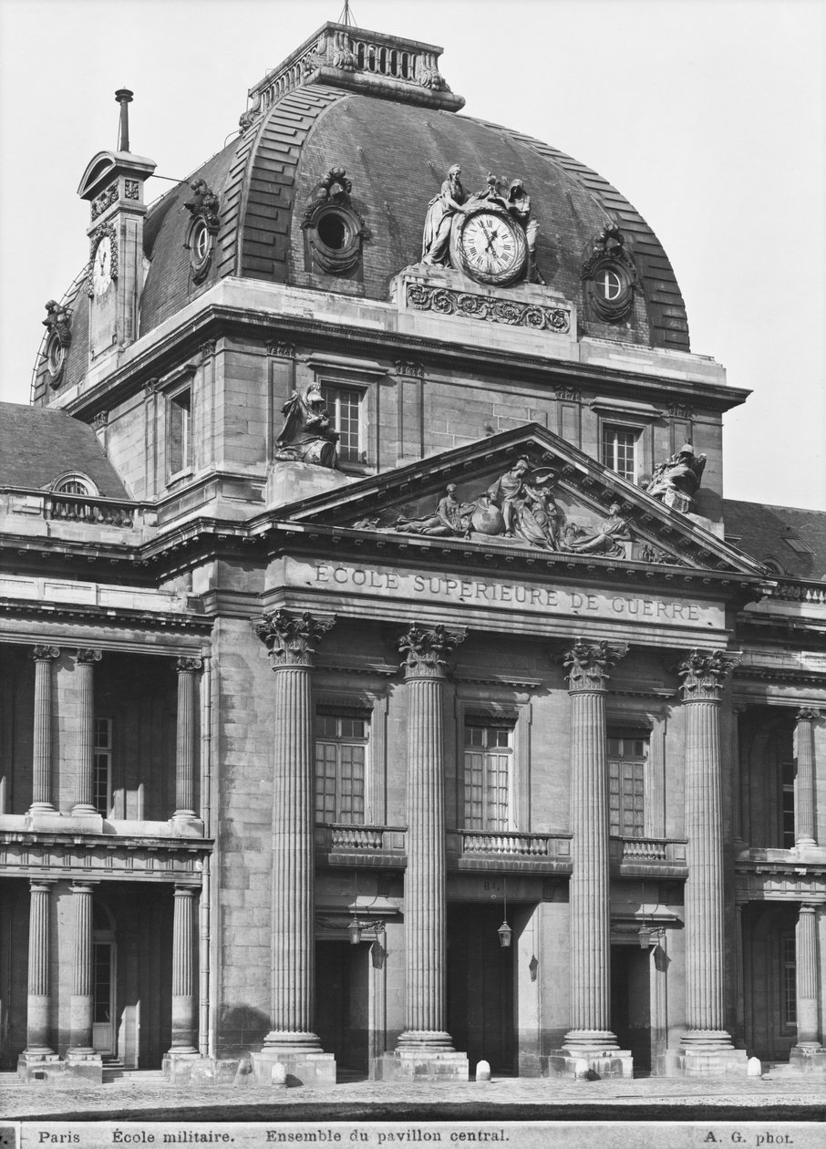 Ecole Militaire, the Main Pavilion by Jacques Ange Gabriel