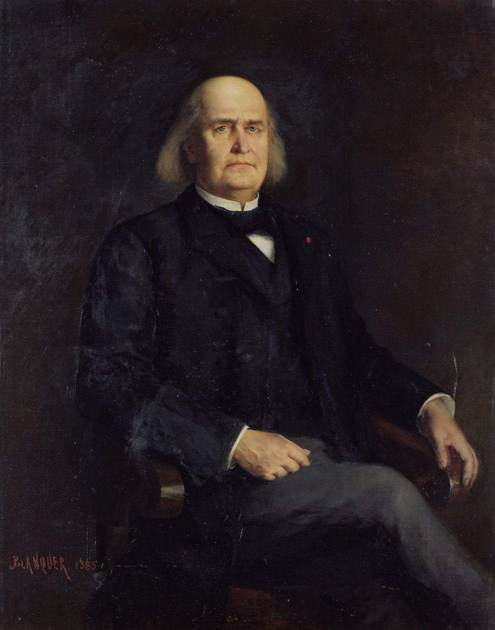 Portrait of Charles Leconte de Lisle (1818-94) 1885 by Jacques Leonard Blanquer