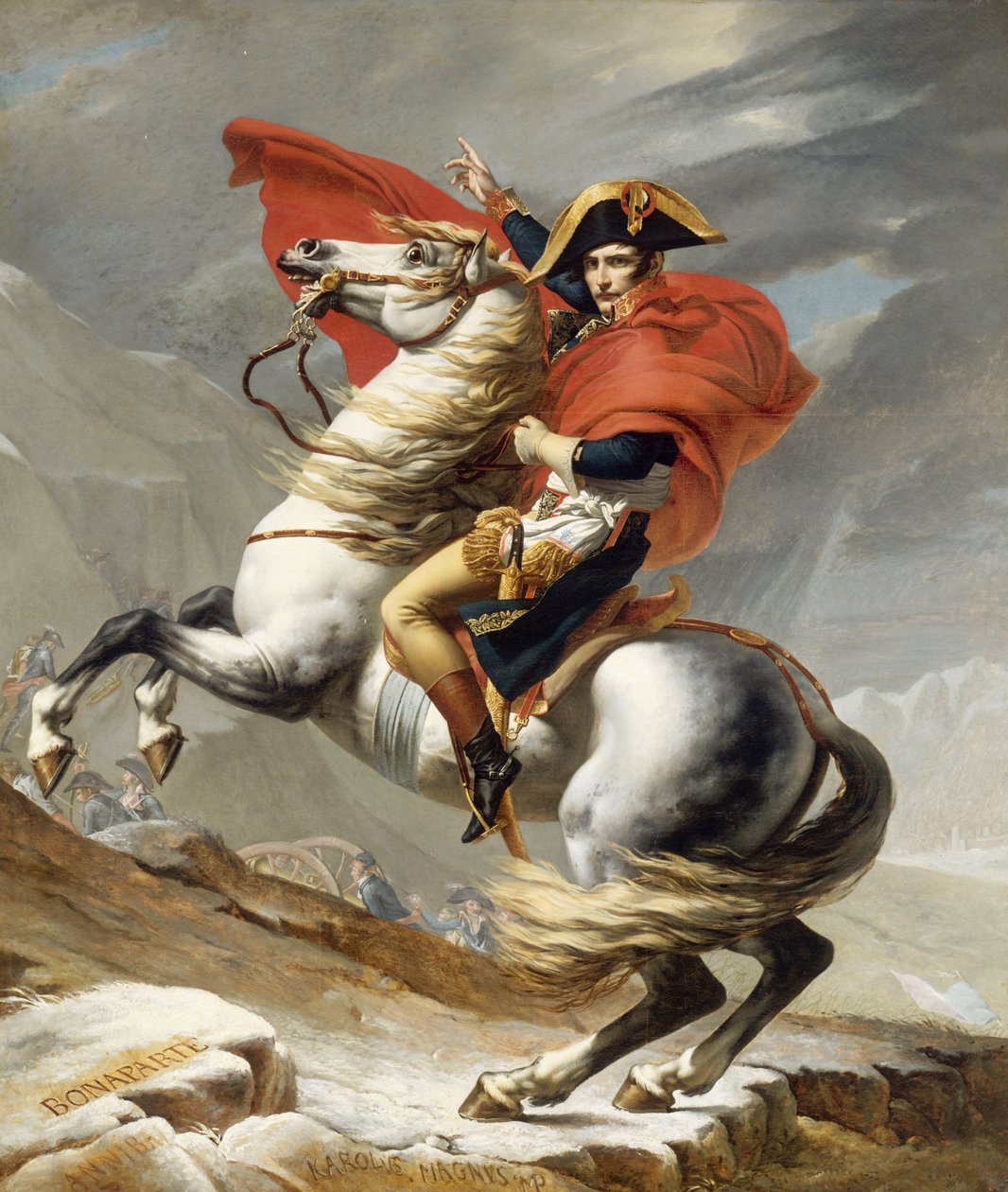 Bonaparte Crossing the Great Saint Bernard Pass, May 20, 1800 by Jacques Louis David