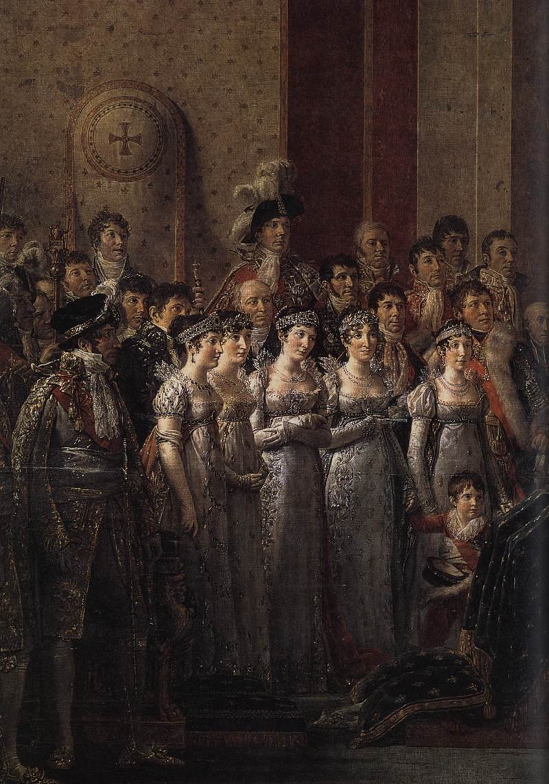 Consecration of the Emperor Napoleon I (detail) by Jacques Louis David