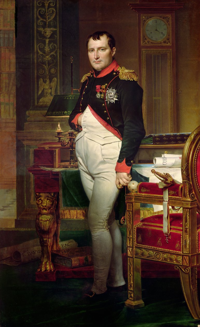 Napoleon Bonaparte in his Study at the Tuileries, 1812 by Jacques Louis David