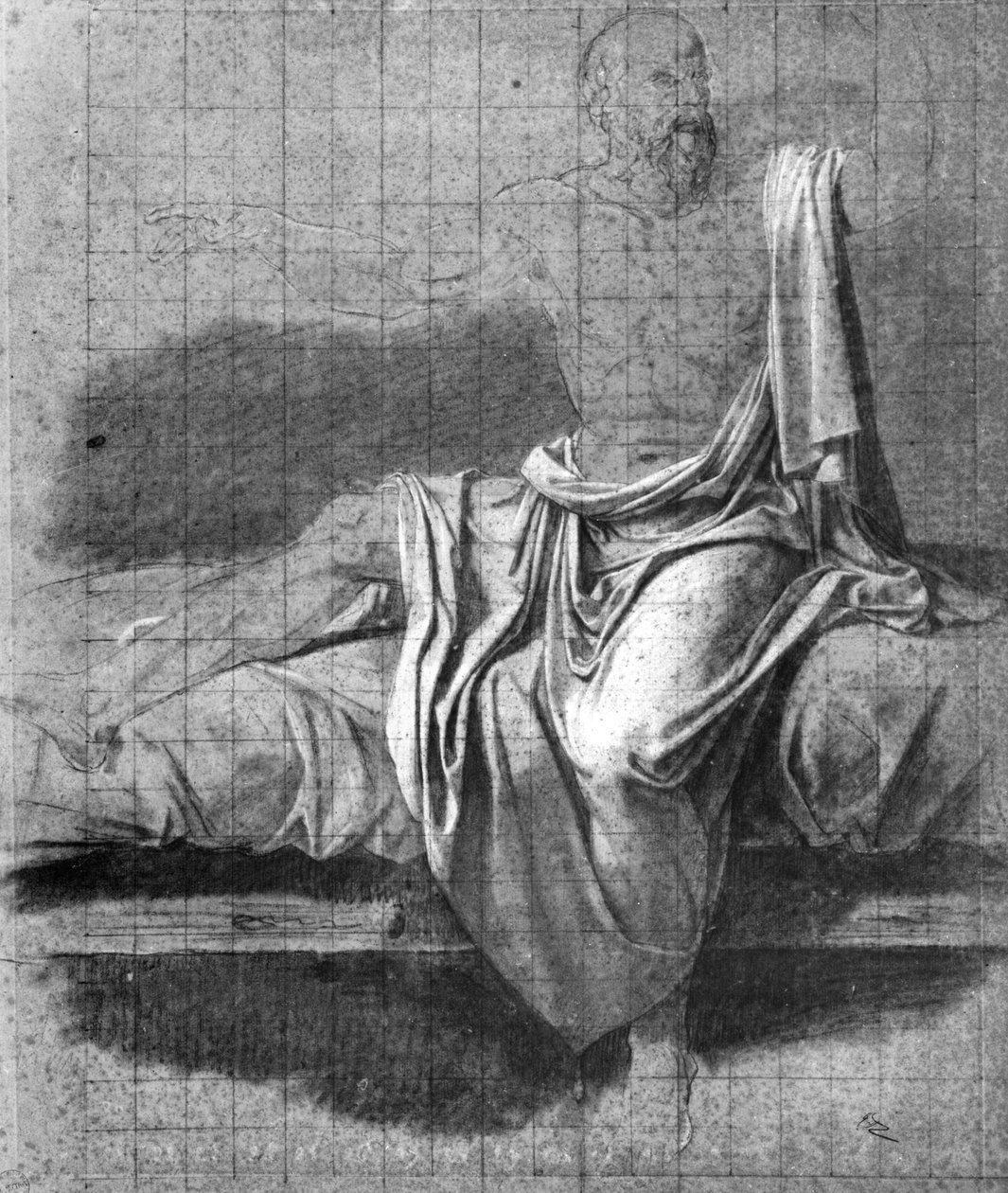 Study for the Death of Socrates by Jacques Louis David