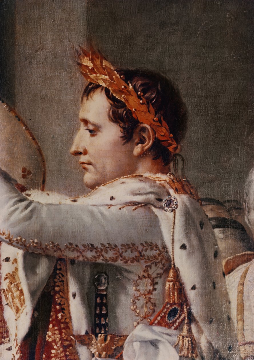 The Consecration of the Emperor Napoleon and the Coronation of the Empress Josephine by Pope Pius VII, 2nd December 1804 (detail) by Jacques Louis David
