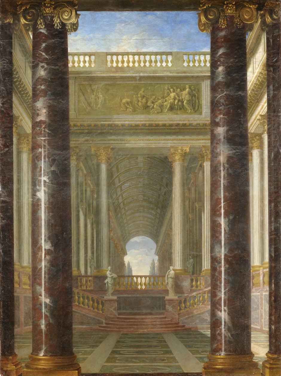 Perspective de Jardins by Jacques Rousseau