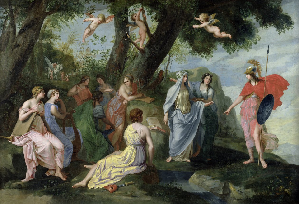 Minerva with the Muses by Jacques Stella