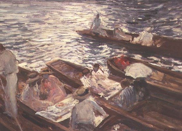 Punting at Henley by Jacques Emile Blanche