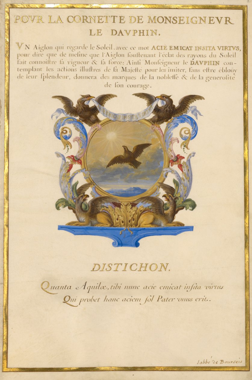 Escutcheon with an Eagle by Jacques Bailly