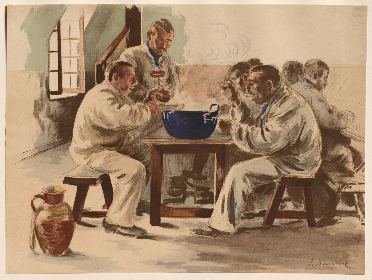 The Soup at the Barracks by Jacques Baseilhac