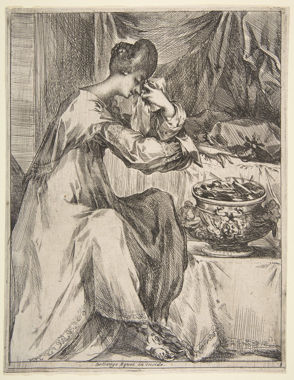 The Suicide of Portia by Jacques Bellange