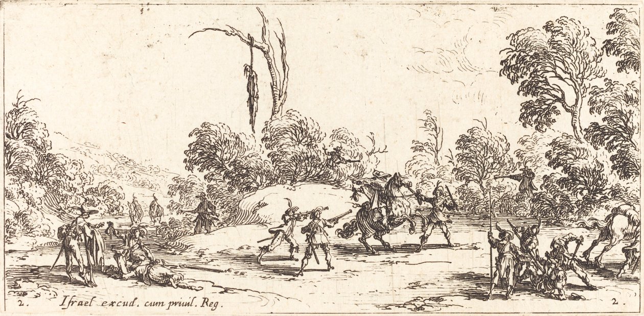 Attacking Travelers on the Highway by Jacques Callot
