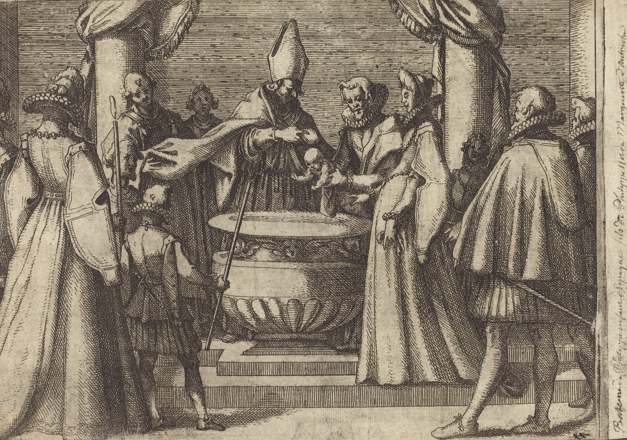Baptism of the Prince of Spain by Jacques Callot