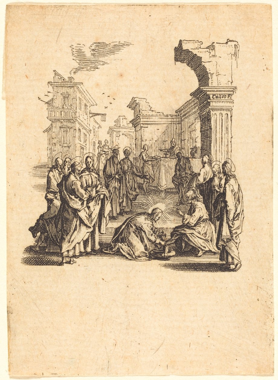 Christ Washing the Feet of the Apostles by Jacques Callot