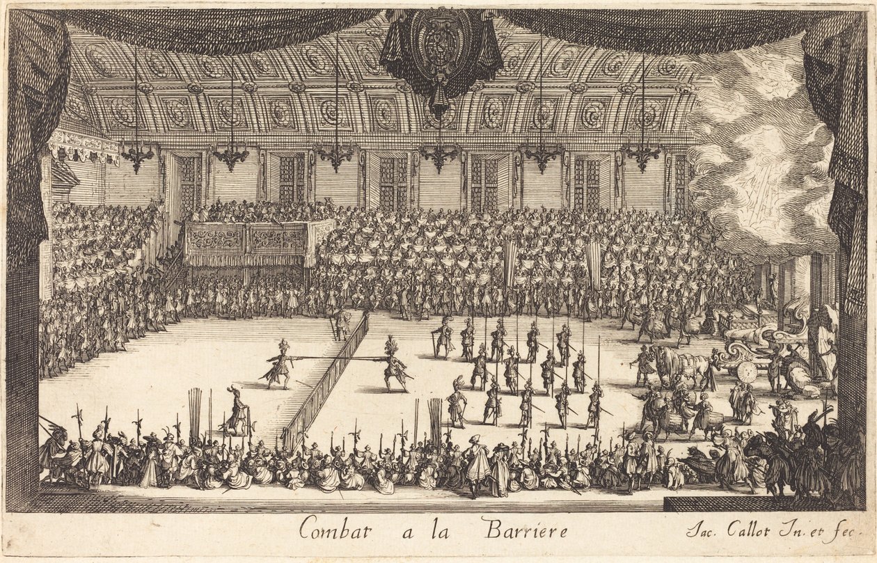 Combat at the Barrier by Jacques Callot